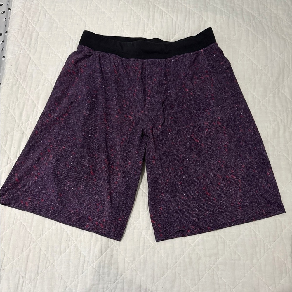 Lululemon Athletica Purple and Black Athletic Shorts